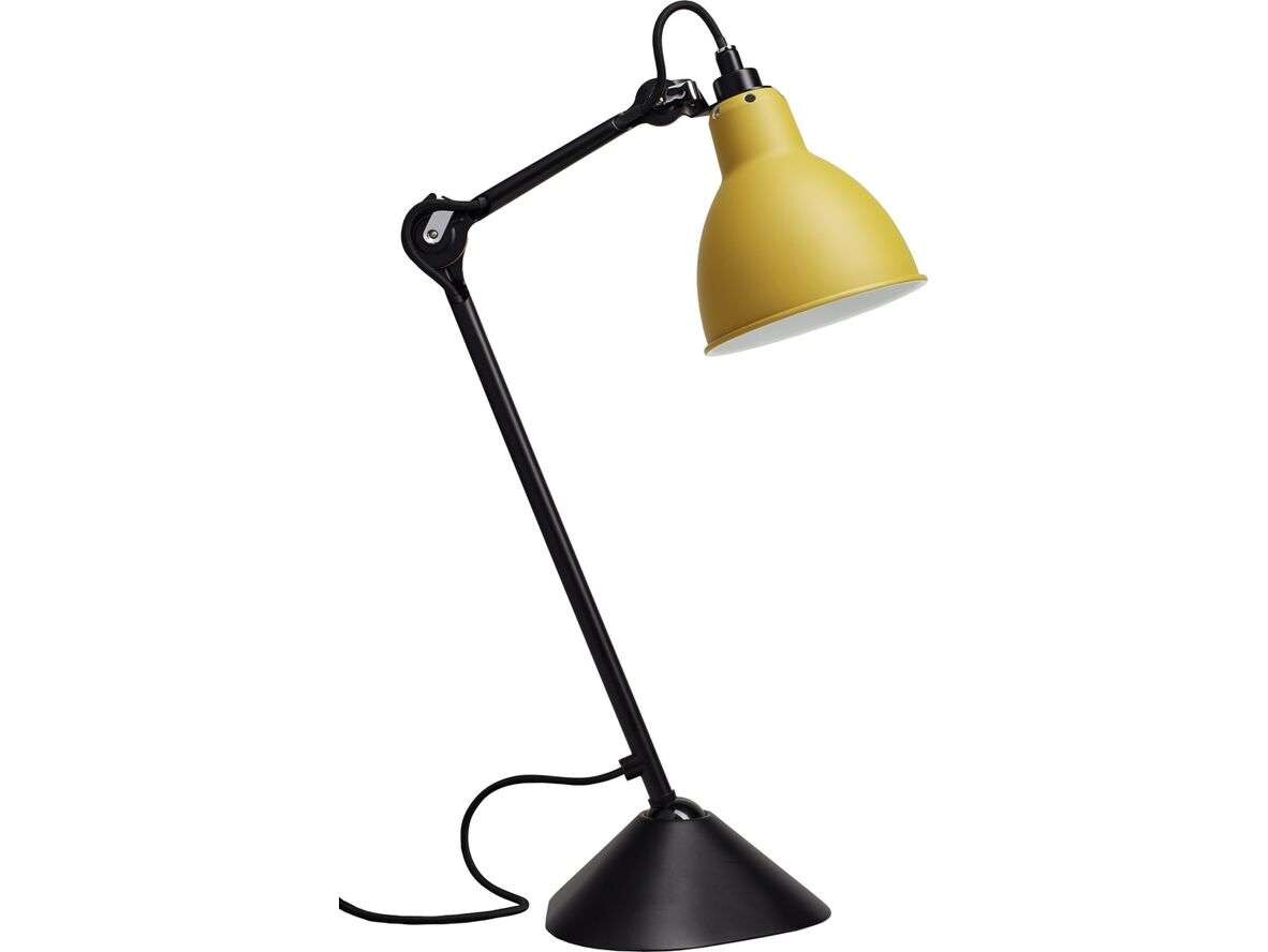 DCW - 205 Tischleuchte Schwarz/Gelb Lampe Gras von DCW