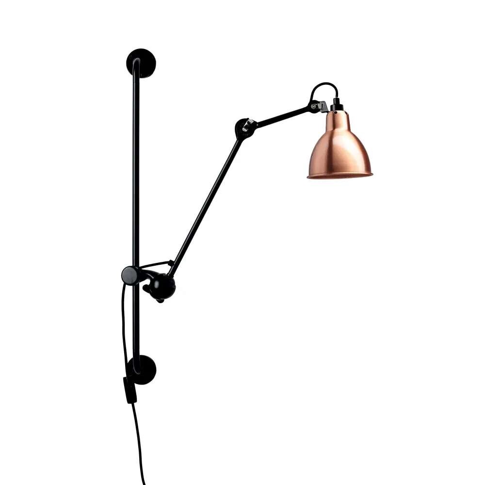 DCW - 210 Wandleuchte Schwarz/Kupfer/Weiß Lampe Gras von DCW