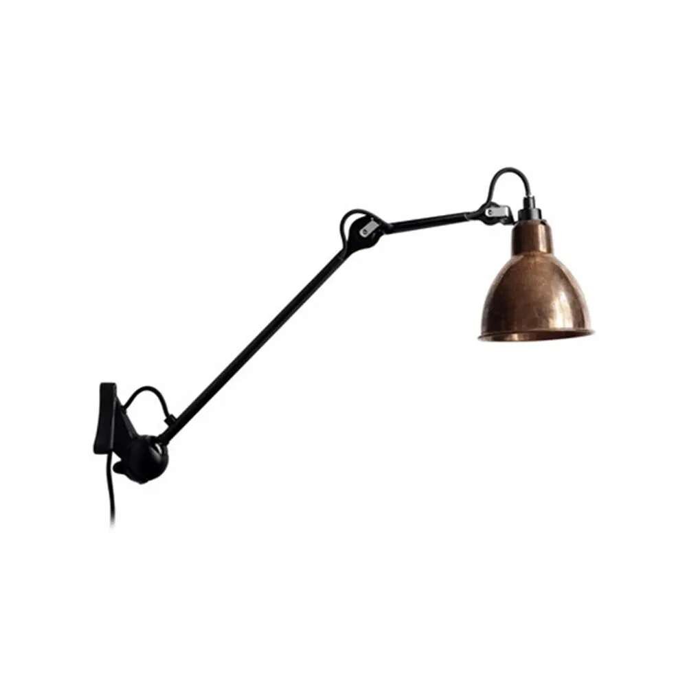 DCW - 222 Wandleuchte Schwarz/Raw Kupfer/Weiß Lampe Gras von DCW