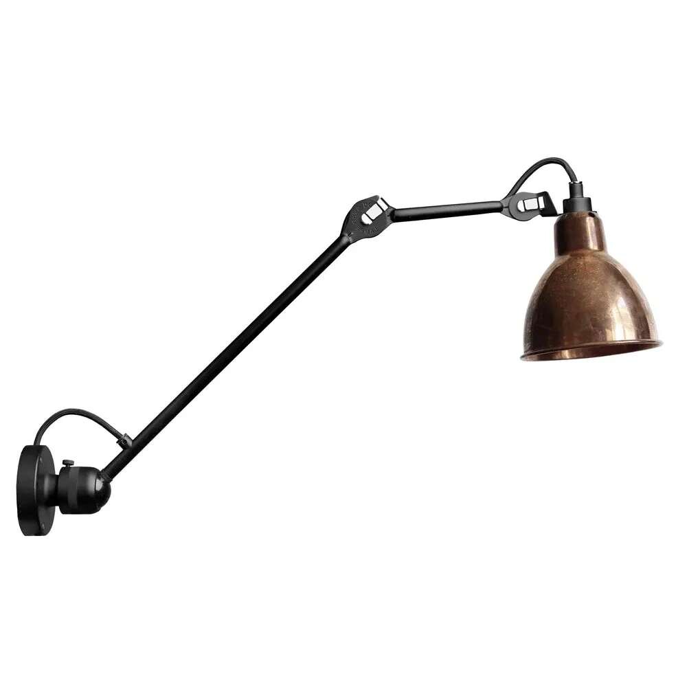 DCW - 304L40 Wandleuchte Schwarz/Raw Kupfer/Weiß Lampe Gras von DCW