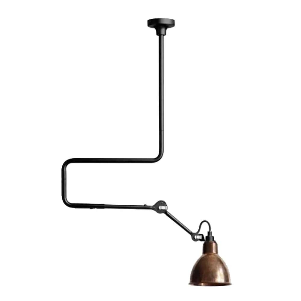 DCW - 312 Deckenleuchte Schwarz/Raw Kupfer Lampe Gras von DCW