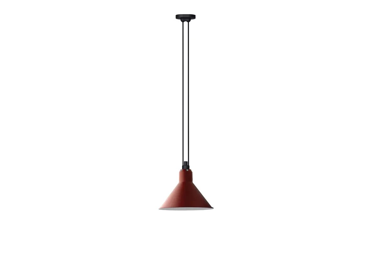 DCW - 322 L Pendelleuchte Konisch Rot Lampe Gras von DCW