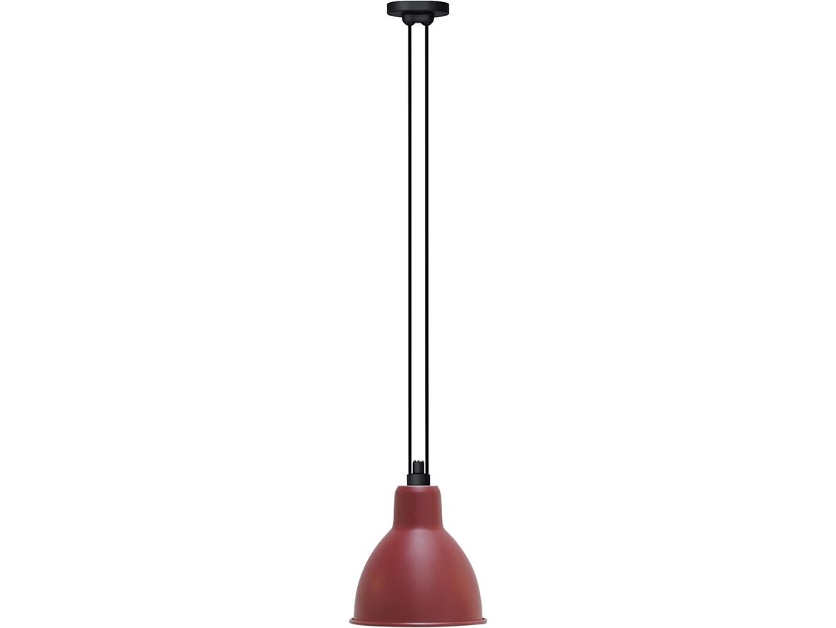 DCW - 322 L Pendelleuchte Rund Rot Lampe Gras von DCW