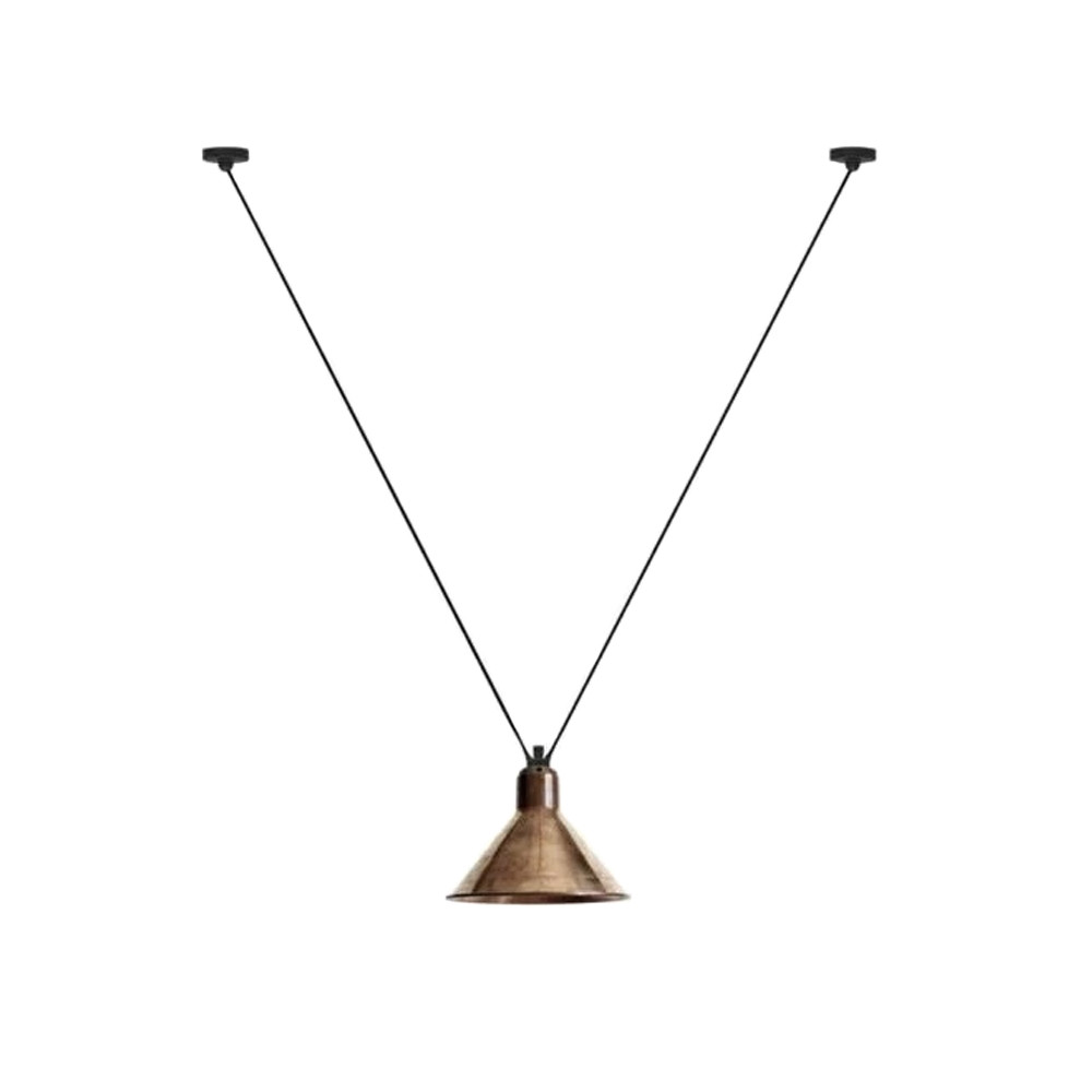 DCW - 323 L Pendelleuchte Konisch Roh Kupfer Lampe Gras von DCW