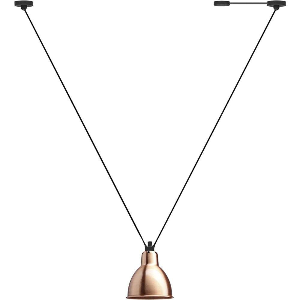 DCW - 323 L Pendelleuchte Rund Kupfer/Weiß Lampe Gras von DCW