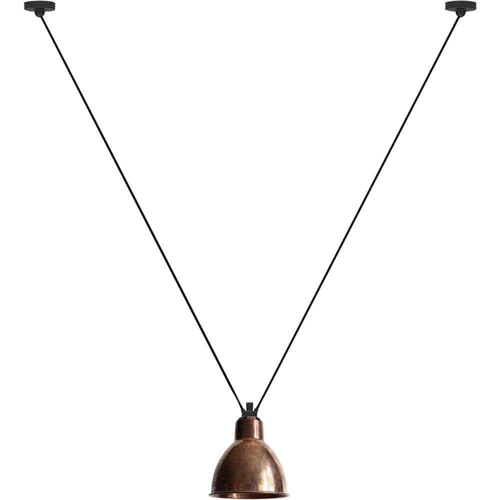 DCW - 323 L Pendelleuchte Rund Roh Kupfer Lampe Gras von DCW