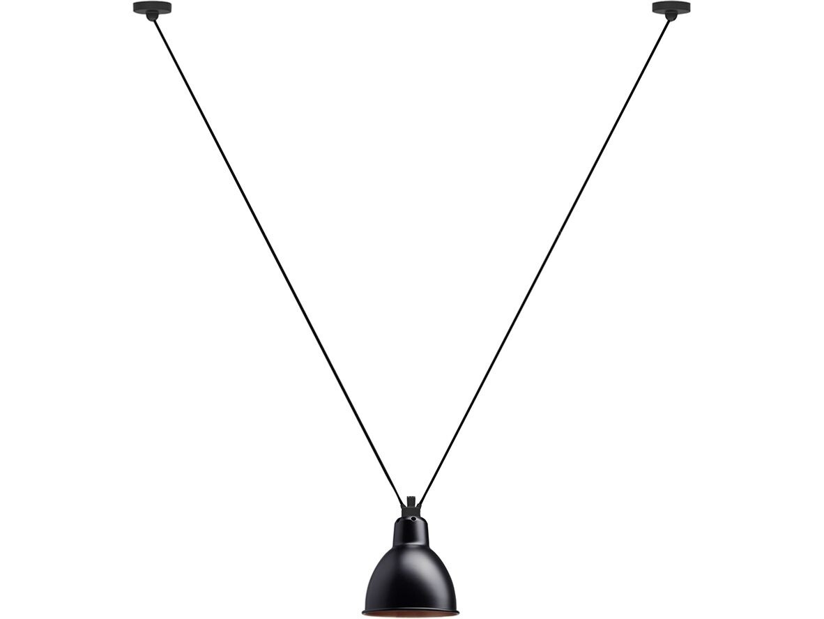 DCW - 323 L Pendelleuchte Rund Schwarz/Kupfer Lampe Gras von DCW