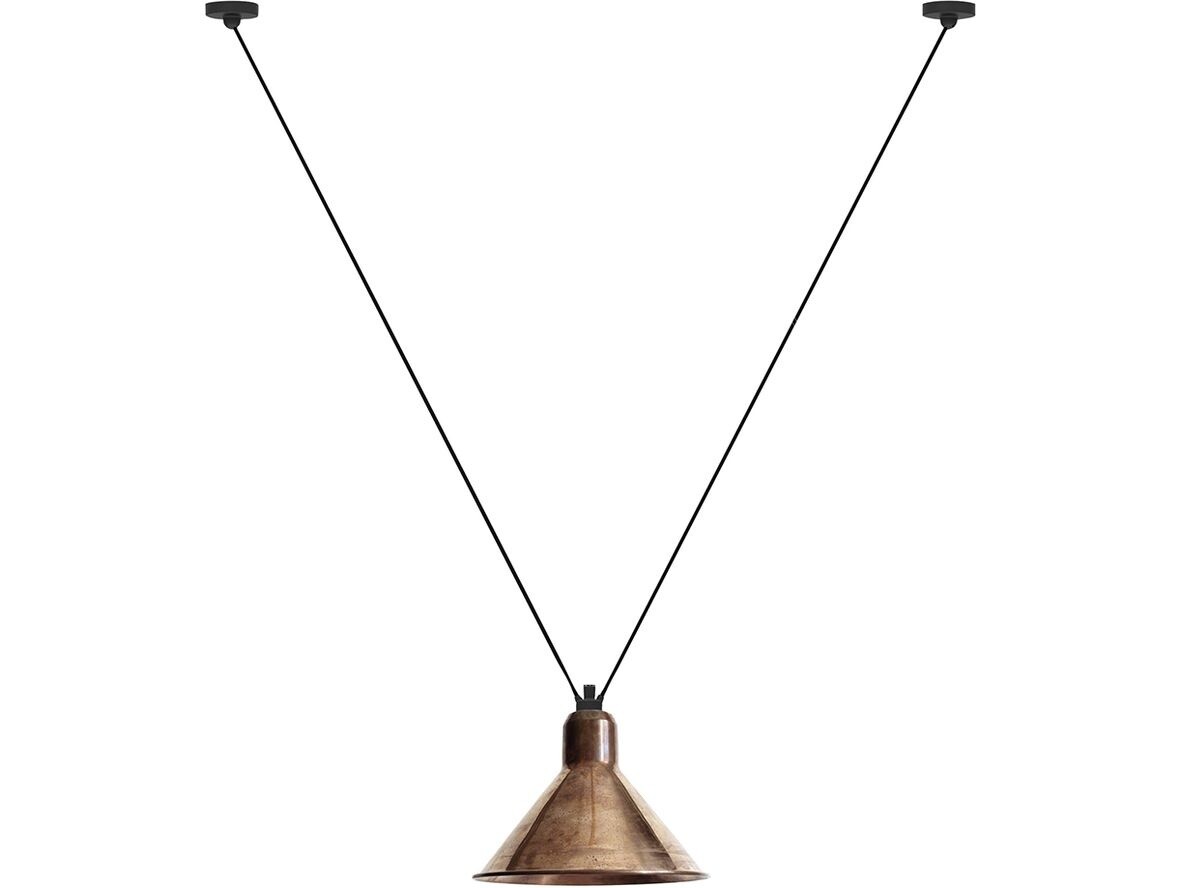 DCW - 323 XL Pendelleuchte Konisch Roh Kupfer Lampe Gras von DCW