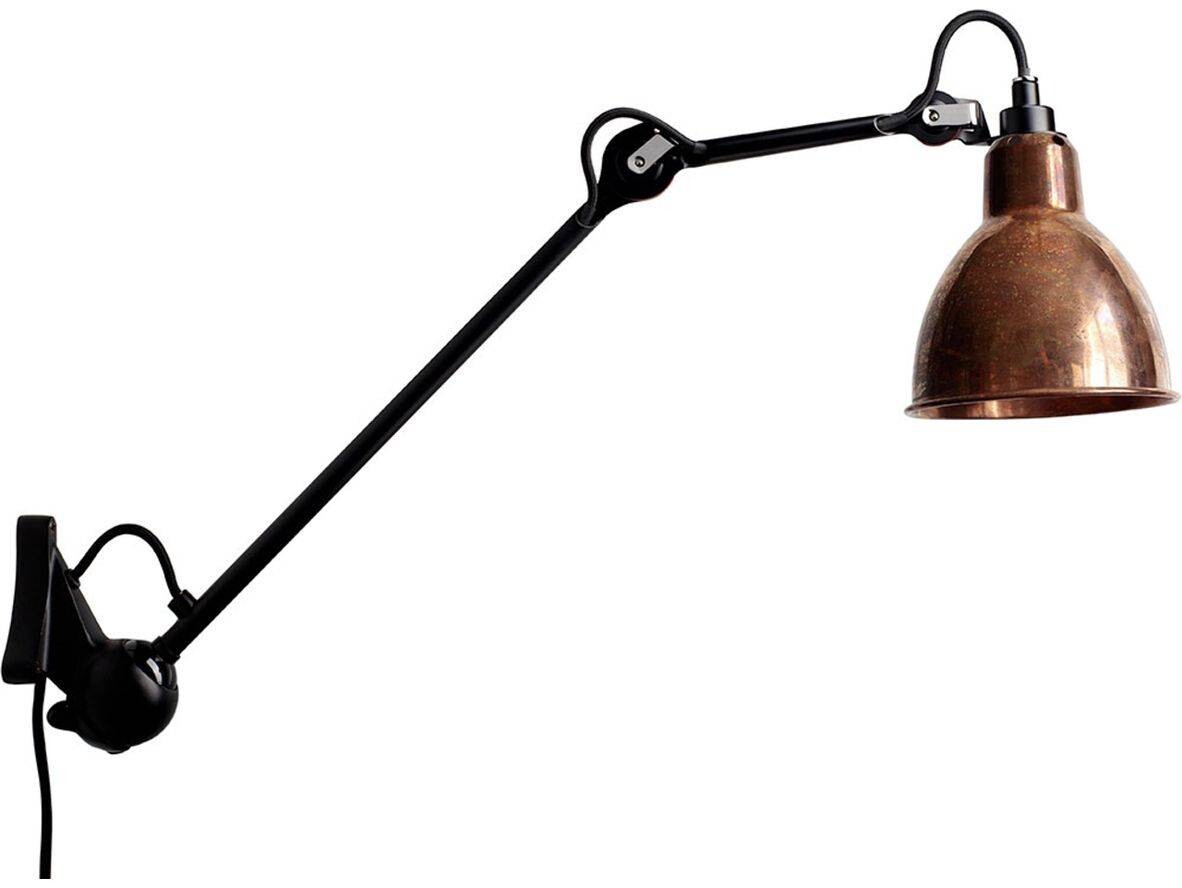 Lampe Gras - 222 XL Wandleuchte Black/Raw Copper Lampe Gras von Lampe Gras