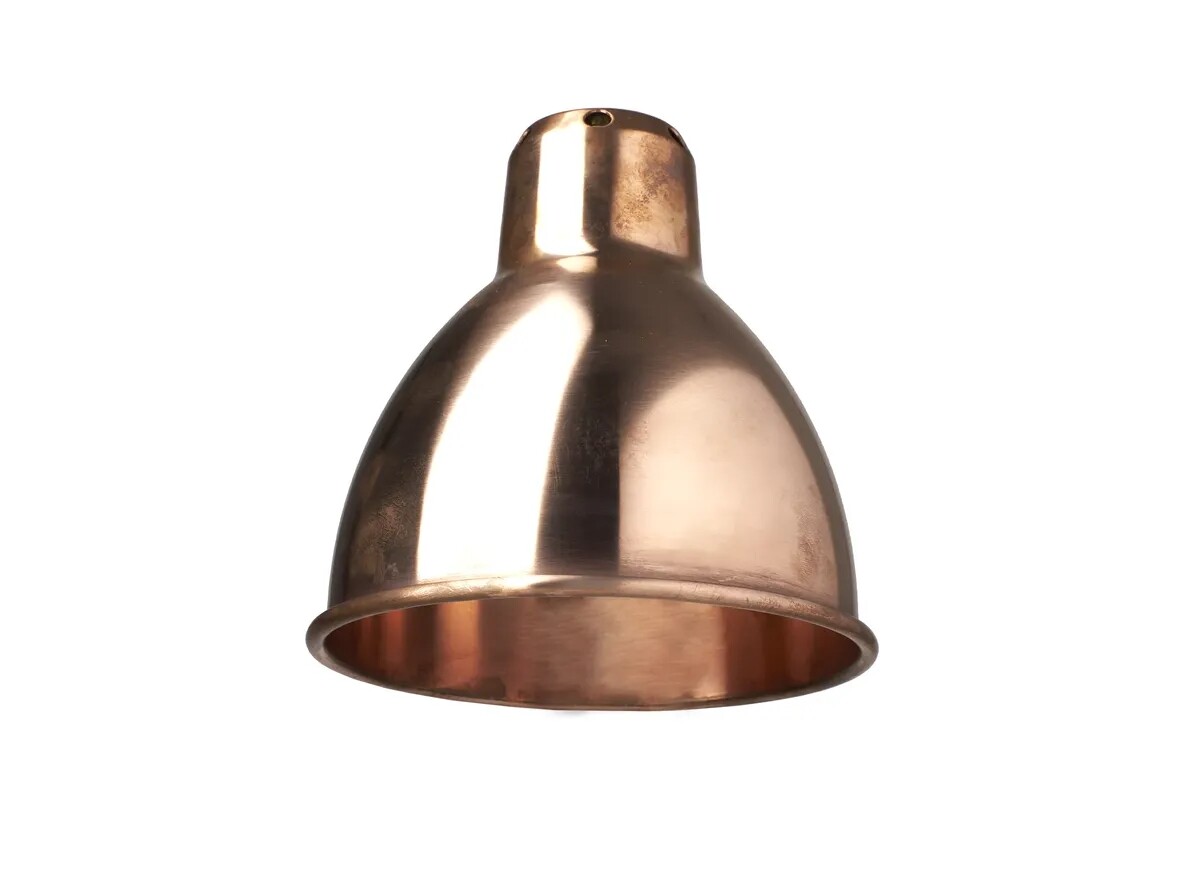 DCW - Schirm Classic Round Ø140 Raw Copper Lampe Gras von DCW