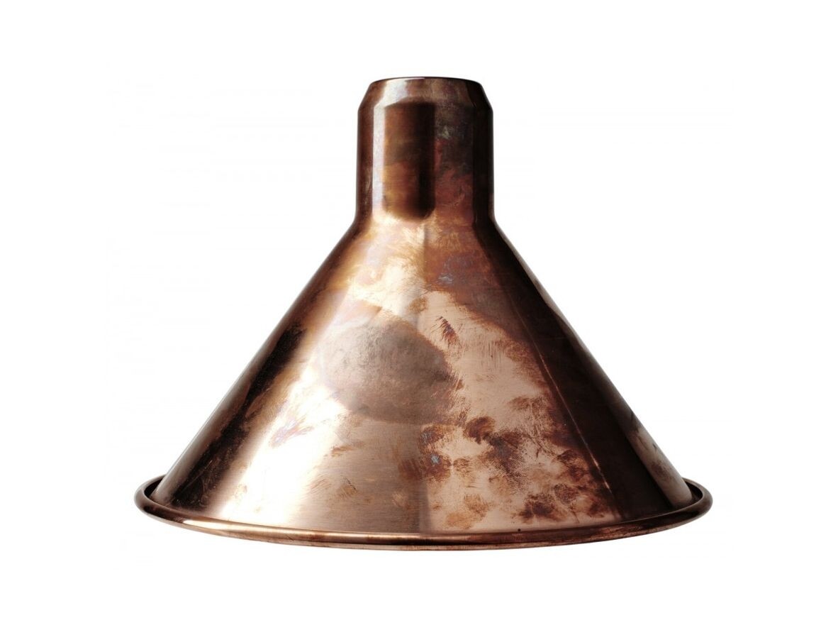 DCW - Schirm Large Conic Ø260 Raw Copper Lampe Gras von DCW