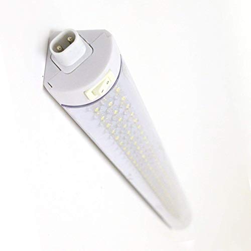 LED Unterbauleuchte Merlin Küchenlampe Weiß Aufbauleuchte Schalter (Länge 25cm) von Lampenlux