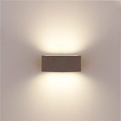 Lampenlux Design Außenleuchte Joshie Wandlampe Wandleuchte Up Down Alu Silber IP54 von Lampenlux