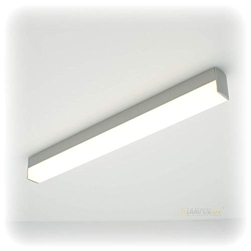 Lampenlux LED Wandlampe Aaron Unterbauleuchte 114cm 24W 230V inkl. Trafo Grau von Lampenlux