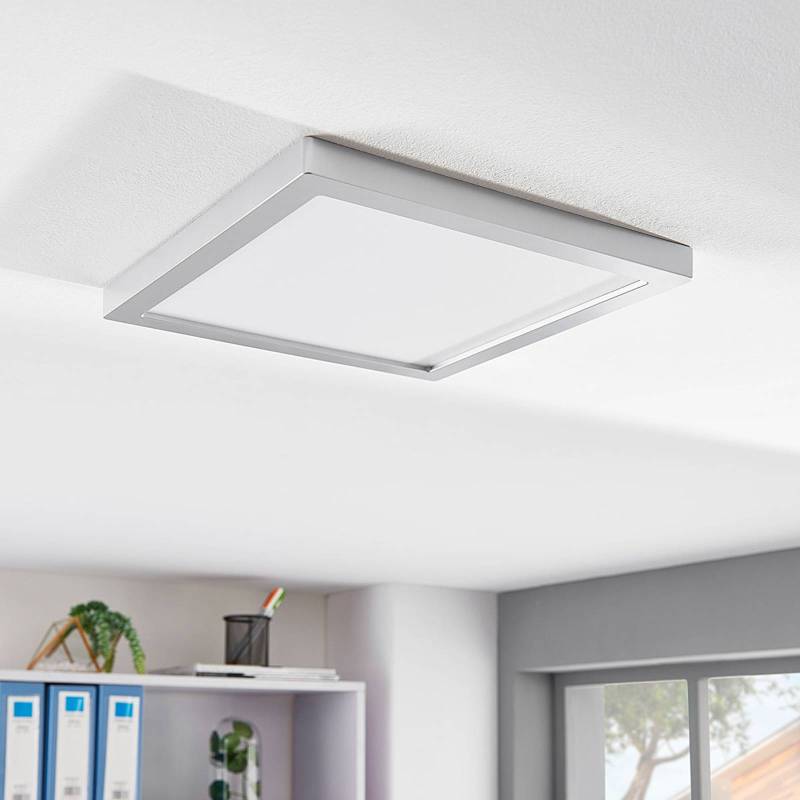 LED-Deckenleuchte Solvie, silber, eckig, 30 x 30 cm LED-Deckenleuchte Solvie, silber, eckig, 30 x 30 cm von Arcchio
