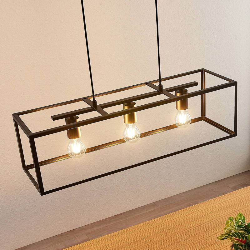 Lindby Hängeleuchte Emily, 72 cm, schwarz, 3-flammig, Metall von LINDBY
