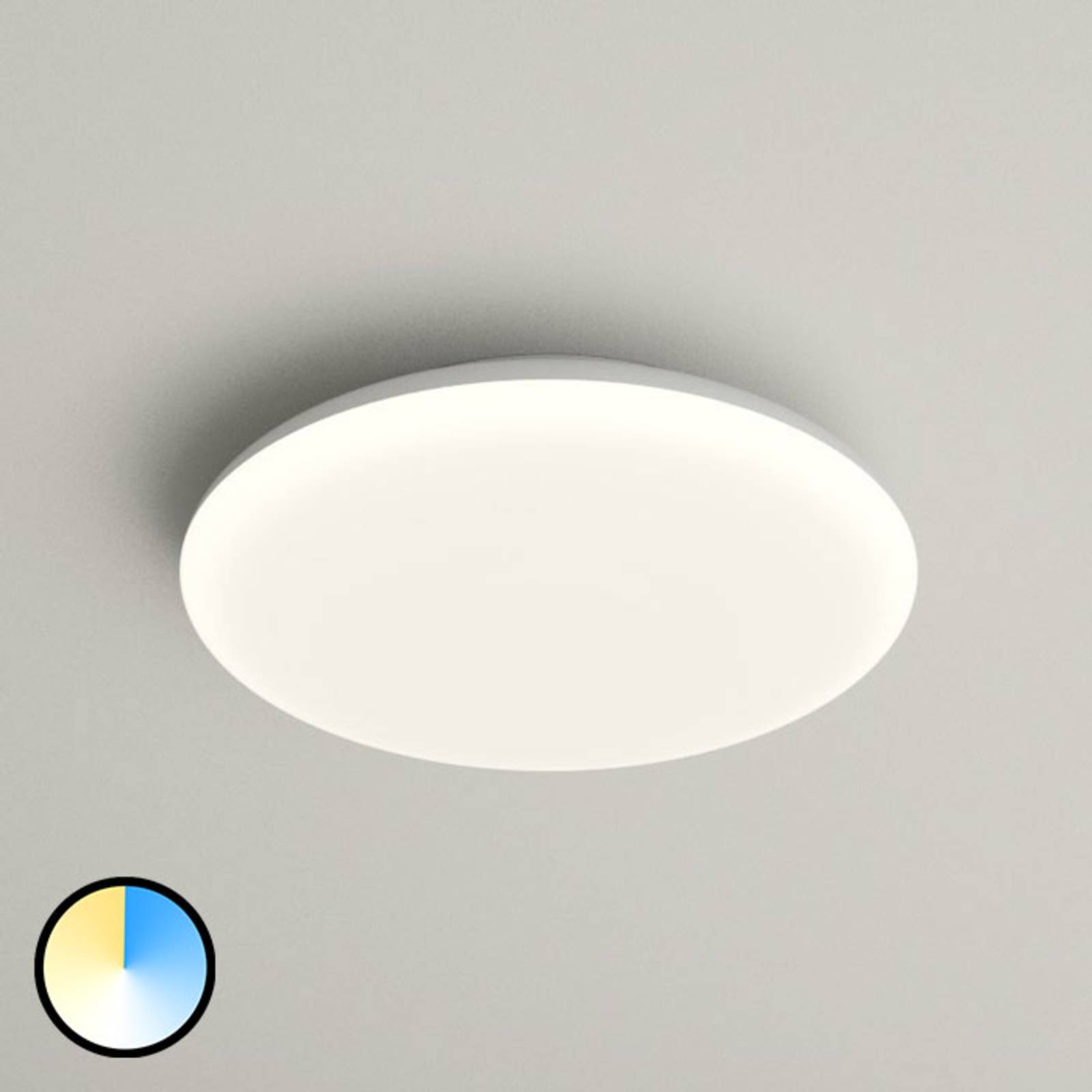 LED-Deckenlampe Azra, weiß, rund, IP54, Ø 25 cm von Arcchio