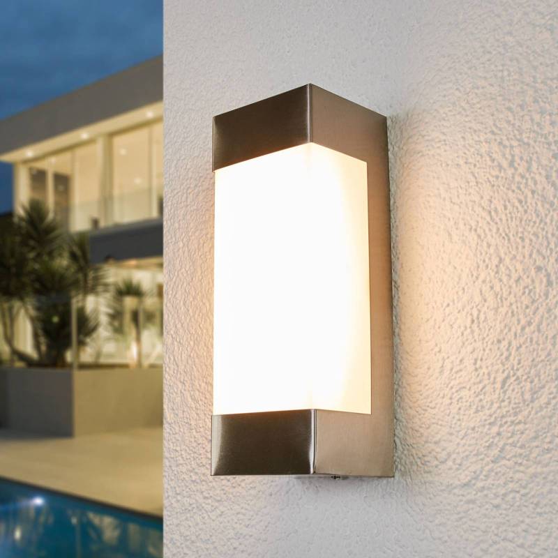LED-Wandlampe Severina, Edelstahl von LINDBY