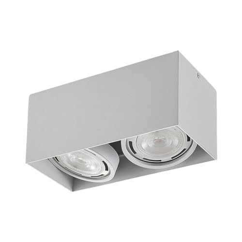 Arcchio Strahler 'Mabel' (Modern) in Weiß aus Aluminium u.a. für Küche (2 flammig, GU10) - Deckenlampe, Deckenleuchte, Lampe, Spot, Küchenleuchte von Arcchio