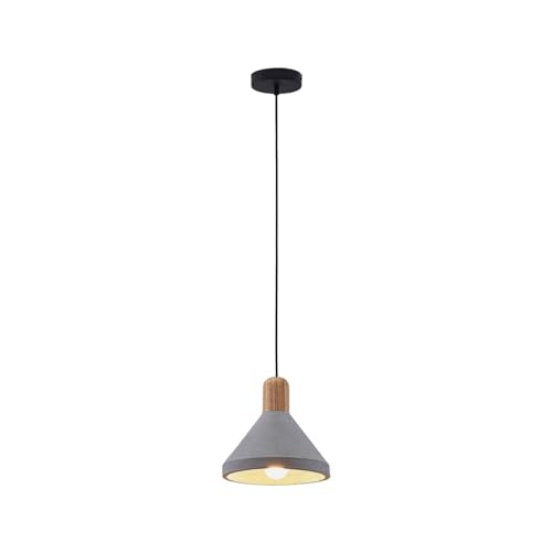 Lindby Beton Pendelleuchte 'Caisy' (Modern) in Alu aus Beton, u.a. für Wohnzimmer & Esszimmer (1 flammig, E27) - Deckenlampe, Esstischlampe, Hängelampe, Hängeleuchte, Wohnzimmerlampe von Lampenwelt