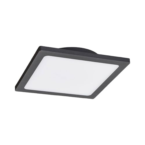 Lucande LED Deckenleuchten 'Mabella' (Modern) in Schwarz aus Aluminium (1 flammig,) - Außenleuchte für Garten, Terasse, Balkon & Haus, LED-Deckenleuchte von Lampenwelt