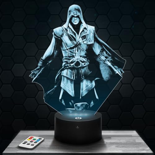Lampe Assassin's C deko Zimmer Junge Lampe 3D Assassin's Cobjekt Gaming Gamer Videospiele Geschenk gedämpftes Licht Nachtlicht deko Büro. Eigenartig Geschenk Weihnachten Teenager TOP von Lampephoto.fr