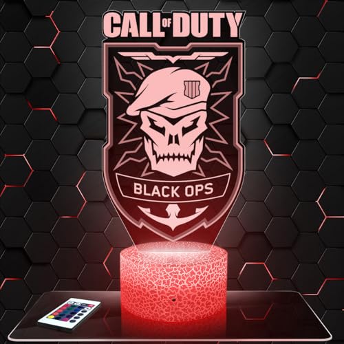 Lampe Black Ops COD deko Zimmer Junge Lampe 3D Black Ops CODobjekt Videospiele Gameplay FPS Geschenk gedämpftes Licht Nachtlicht deko Büro. Eigenartig Geschenk Weihnachten Teenager von Lampephoto.fr