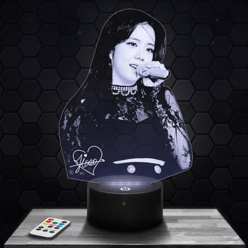 Lampe Jisoo Black P deko Zimmer Mädchen Lampe 3D Jisoo Black Pobjekt k-pop Korea Koreanischer Pop Geschenk gedämpftes Licht Nachtlicht deko Büro. Eigenartig Geschenk Weihnachten Teenager TOP von Lampephoto.fr