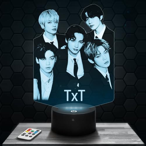 Lampe TxT deko Zimmer Mädchen Lampe 3D TxTobjekt k-pop Korea Koreanischer Pop Geschenk gedämpftes Licht Nachtlicht deko Büro. Eigenartig Geschenk Weihnachten Teenager TOP von Lampephoto.fr