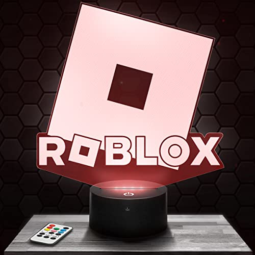 Nachttischlampe - Touch-Nachtlicht Logo Roblox 3D-LED-Lampe Illusion, Geschenkidee Weihnachten Geburtstag Junge und Mädchen Nachttischlampe Kinder- oder Erwachsenenzimmer TOP von Lampephoto.fr