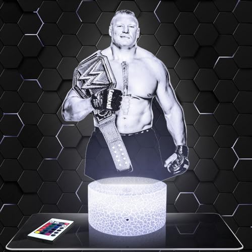Nachttischlampe B.Lesnar Catch MMA deko Wrestling Freie Kampfkünste. Geschenkidee Mann objekt B.Lesnar Catch MMA Nachtlicht Erwachsene deko Zimmer. von Lampephoto.fr
