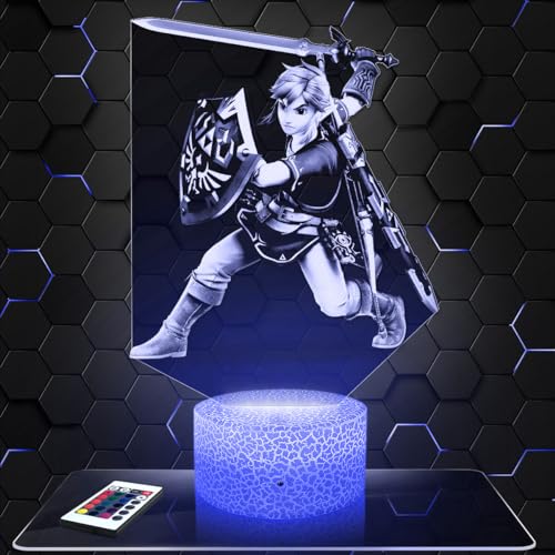 Lampephoto.fr Nachttischlampe - Touch-Nachtlicht Videospiel Z 3D-LED-Lampe Illusion, Geschenkidee Weihnachten Geburtstag Junge und Mädchen Nachttischlampe Kinder- oder Erwachsenenzimmer TOP von Lampephoto.fr
