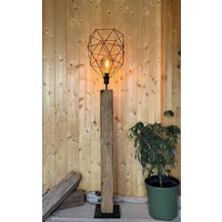 Lampe Stehleuchte Altholz Rustikal Urig Höhe Ca. 150 cm - Aus Jahre Altem Holz Gefertigt von Lamperich