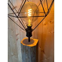Lampe Stehleuchte Altholz Rustikal Urig Höhe Ca. 150 cm - Aus Jahre Altem Holz Gefertigt von Lamperich