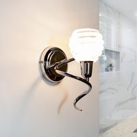 Stilvolle Wandleuchte Serpe in Chrom von Lampex