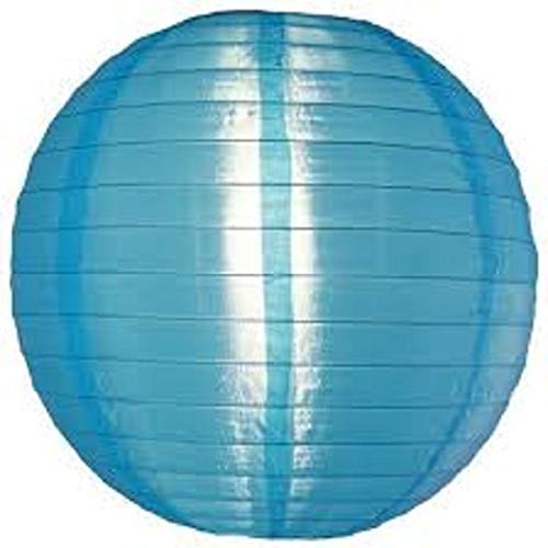 5 x Blau Lampion Nylon 35 cm - Wetterfest Outdoor Garten Lampions von Lampion-Lampionnen