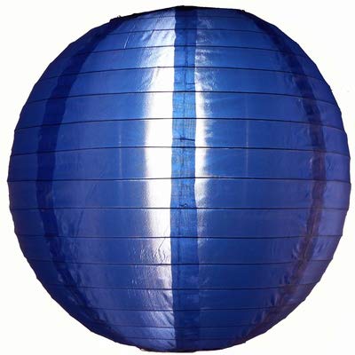 5 x Dunkelblau Lampion Nylon 25 cm von Lampion-Lampionnen