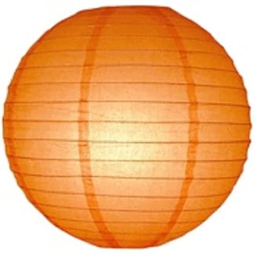 Lampion schwer entflammbar orange 45 cm von Lampion-Lampionnen
