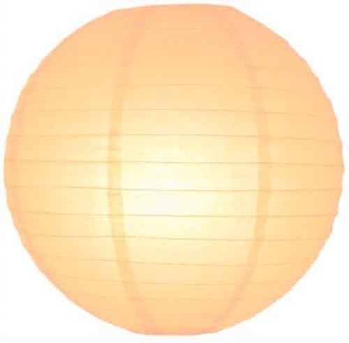 Lampion schwer entflammbar pfirsich orange 45 cm von Lampion-Lampionnen