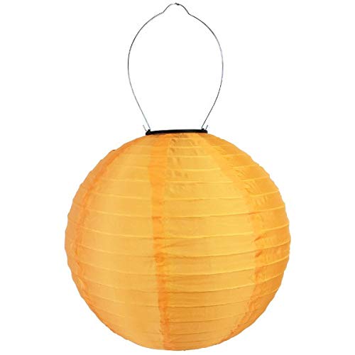 Solar Lampion rund orange 35 cm (Solarenergie) von Lampion-Lampionnen