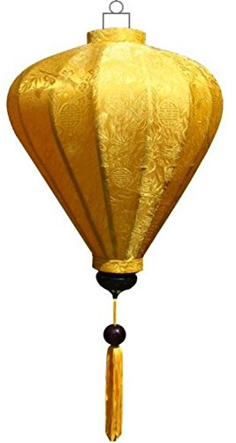 Vietnamesische Seide Lampion Ballon Gelb by Lampionsenzo von Lampionsenzo