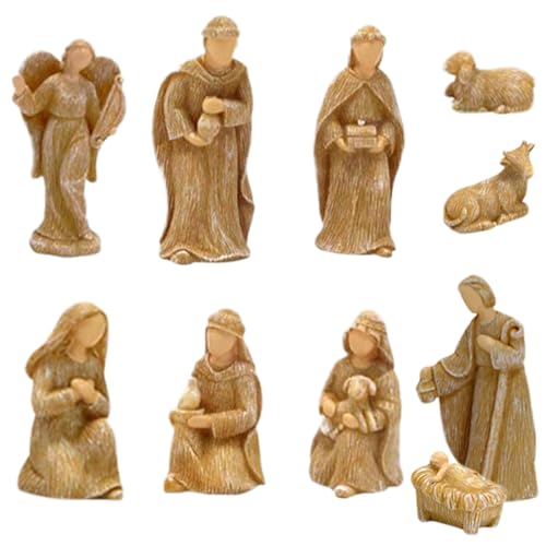 Lamppdcor Krippenset & Abbildungen 10pcs/Set, simulierte religiöse Harz -Nativitätsszene für Tischplatten, Mantel, Stufe -Tray -Weihnachtsdekoration Lamppdcor Krippenset & Abbildungen 10pcs/Set, simulierte religiöse Harz -Nativitätsszene für Tischplatten, Mantel, Stufe -Tray -Weihnachtsdekoration von Lamppdcor