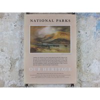 1965 North York Moors National Park Poster, John Sell Cotman, Sutton Bank, Travel & Tourism, Walking Trail, Wall Art Dekor von Lampposted