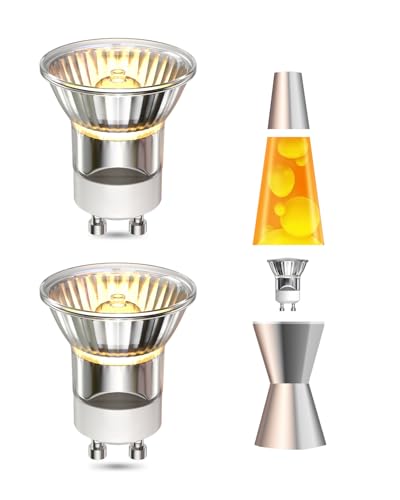 2er Pack Lavalampe Glühbirne 35W, Mini MR11 GU10 Lavalampen Ersatz 360lm dimmbare Reflektorlampe für Lavalampe Warmweiß 2800K GU10 Kerzenwärmerlampe 2er Pack Lavalampe Glühbirne 35W, Mini MR11 GU10 Lavalampen Ersatz 360lm dimmbare Reflektorlampe für Lavalampe Warmweiß 2800K GU10 Kerzenwärmerlampe von Lamptobe