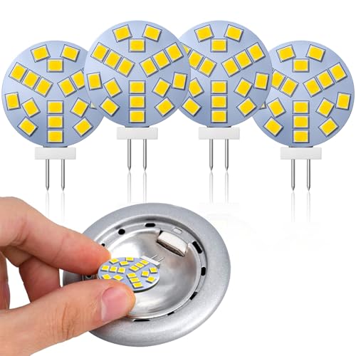 Lamptobe G4 LED 12V Tageslichtweiß, 2W entspricht 20W Halogen, G4 Bi-Pin-Sockel, AC/DC 12V, 4000K, 120 ° Weitwinkel, 220LM, Geeignet zum Unterbauleuchte, Nicht Dimmbar, 4er Pack Lamptobe G4 LED 12V Tageslichtweiß, 2W entspricht 20W Halogen, G4 Bi-Pin-Sockel, AC/DC 12V, 4000K, 120 ° Weitwinkel, 220LM, Geeignet zum Unterbauleuchte, Nicht Dimmbar, 4er Pack von Lamptobe