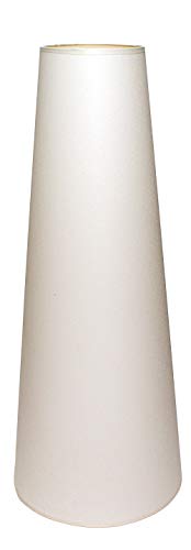 Lampenschirm 250x100x600 mm Durchmesser unten x Durchmesser oben x Höhe | Baumwollimitat Creme (ecru) | Für die Fassung E27 (groß) | Lampenschirm 25 x 13 x 60 cm von LampyAbazury.com