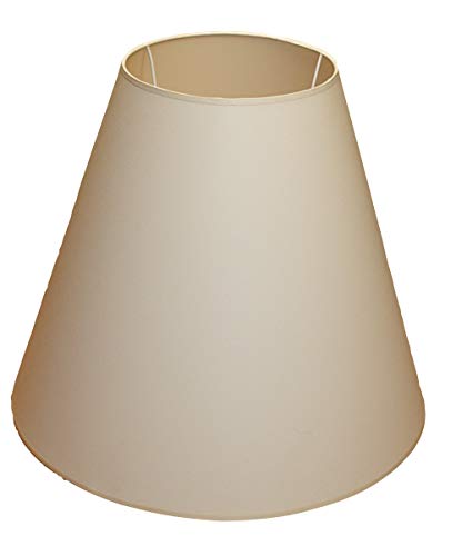 Lampenschirm 500x230x400 mm unterer Durchmesser x Oberdurchmesser x Höhe | Treue Nachahmung Baumwolle | Ecru farbe (Creme) | Lampenschrim 50 x 23 x 40 cm | Lampenschrim 50 cm von LampyAbazury.com