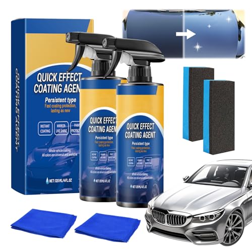 Quick Effect Coating Agent, 3-In-1 High Protection Car Coating Spray, 2pc Car Scratch Remover, Long-Lasting Protection, Repairs Scratches And Wear Quickly Quick Effect Coating Agent, 3-In-1 High Protection Car Coating Spray, 2pc Car Scratch Remover, Long-Lasting Protection, Repairs Scratches And Wear Quickly von Lamvpiny