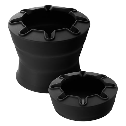 LAMY Wasserbecher aquaplus black - ideal für den Schulunterricht - faltbarer Wasserbecher mit Pinselablage - Pinselbecher zum Malen von Lamy