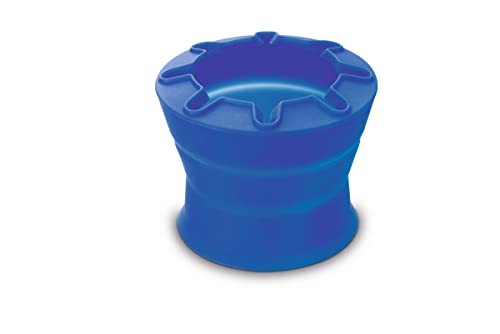 LAMY aquaplus Wasserbecher 543 - Faltbarer Wasserbecher mit Pinselablage in der Farbe Blau - ideal im Schulunterricht, 1 Stück (1er Pack) von Lamy